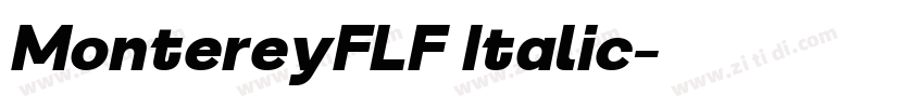 MontereyFLF Italic字体转换